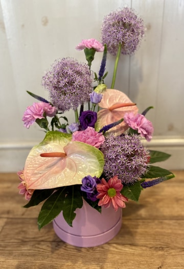 Lilac haze boho hat box