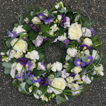 Shades of purple wreath
