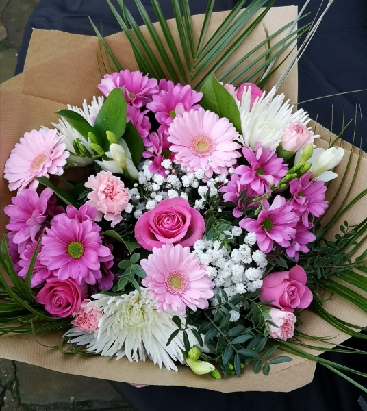 pretty pink handtied