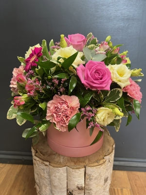 Pink hatbox