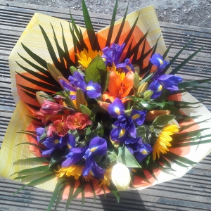 Colour splash hand tied