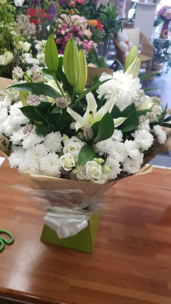 Pure white bouquet