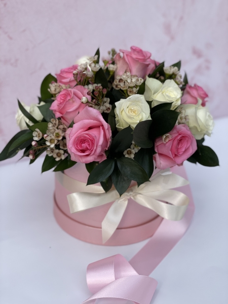 Pink hat box