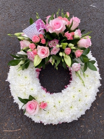 Pink based wreath