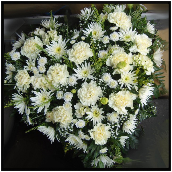 White and green heart