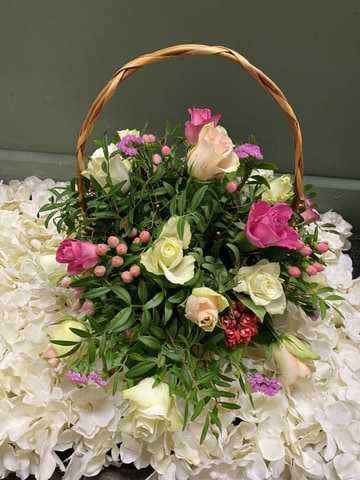 Pinks and creams basket