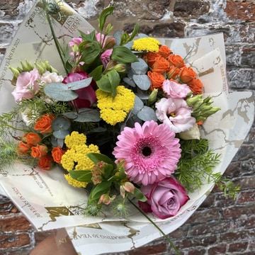 Vibrant hand tied