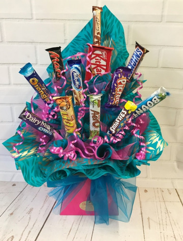 Chocolate bar bouquet