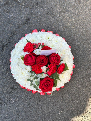 Ruby tribute cushion