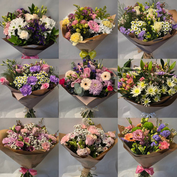 Bouquet in softer shades