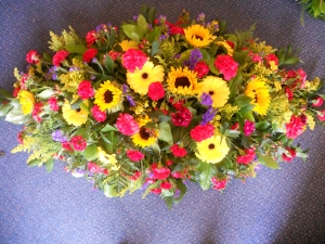 Gerbera casket spray