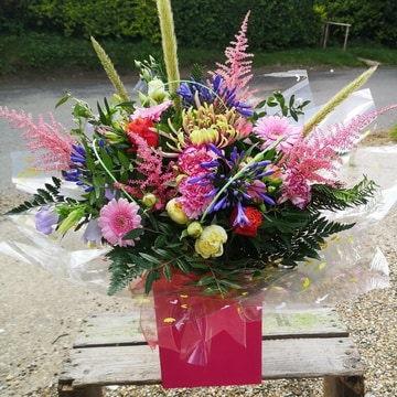 Luxury hand tied aqua