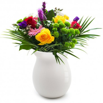 In the garden vase