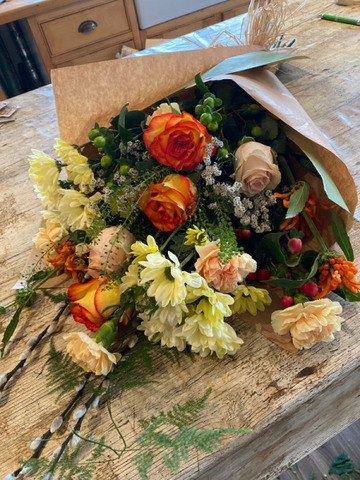 Amber rose bouquet