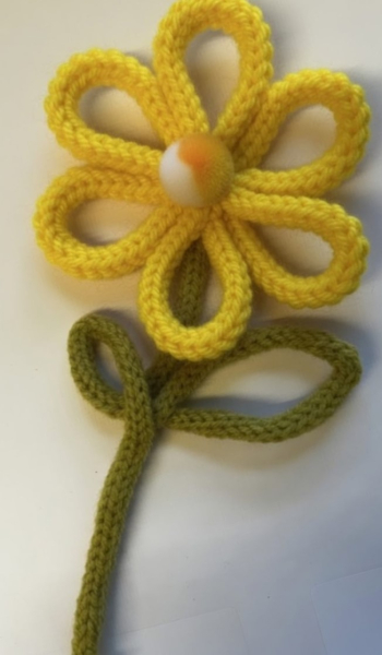 French knitted flower