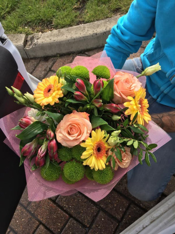 Peach blossom bouquet
