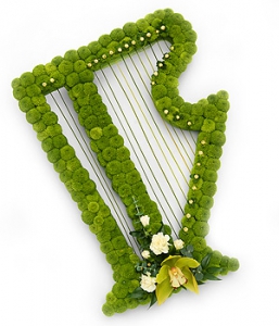 Irish harp tribute