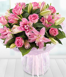 Lavish rose and lily
