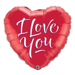 I love you foil balloon