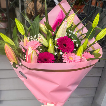 Lily-gerbera bouquet