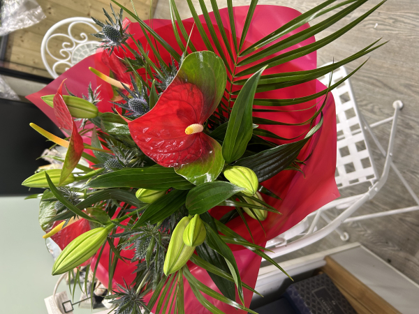 Anthurium and lillies