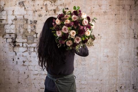 Gathered roses