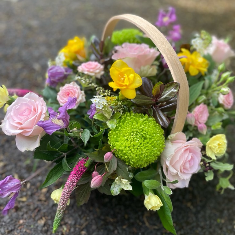The seasonal flower basket