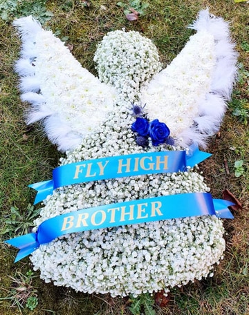 Angel funneral tribute