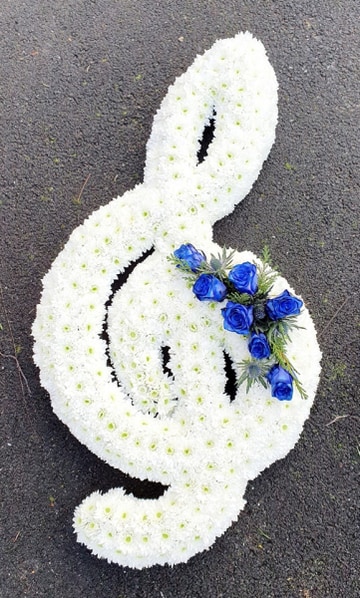 Treble clef tribute