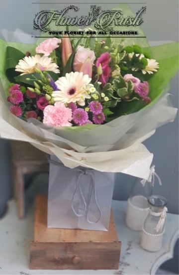 Flower rush hand tied