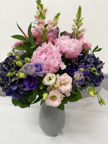 Blue skies vase
