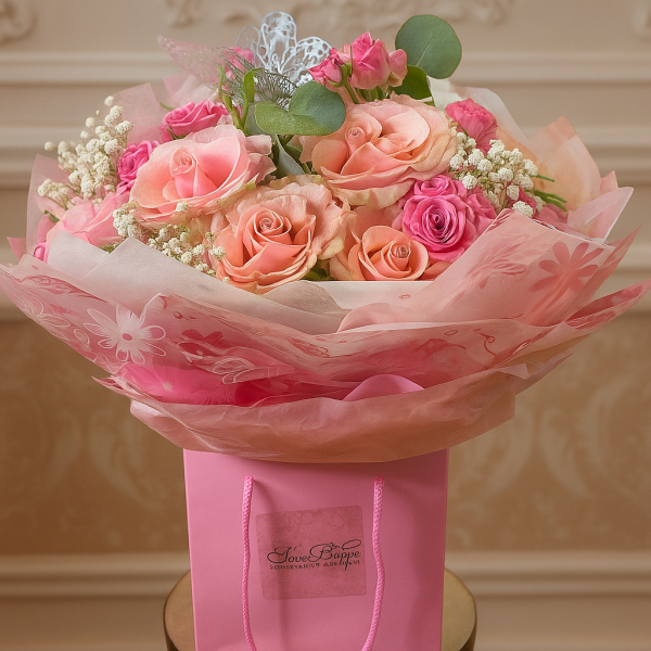 Blush elegance gift bag