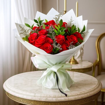 Hand tied roses deluxe