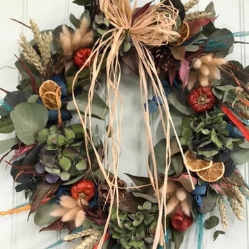 Luxury autumn wreath