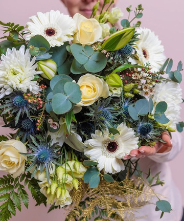 Winter white bouquet