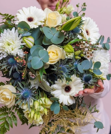 Winter white bouquet
