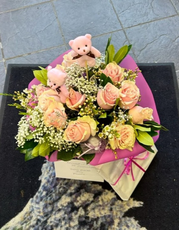 Teddy rose bouquet
