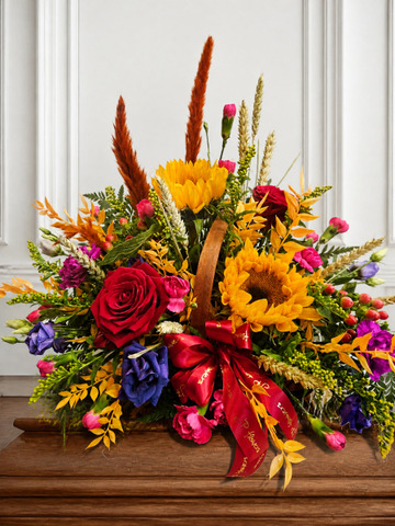 Autumn glow basket
