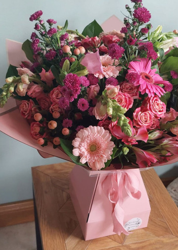 Pink gerbera bouquet