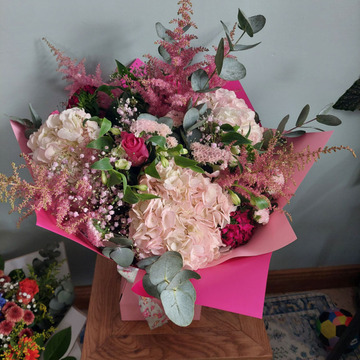 Blush hydrangea-astilbe