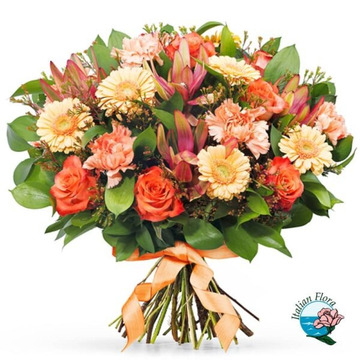 Orange flowers bouquet