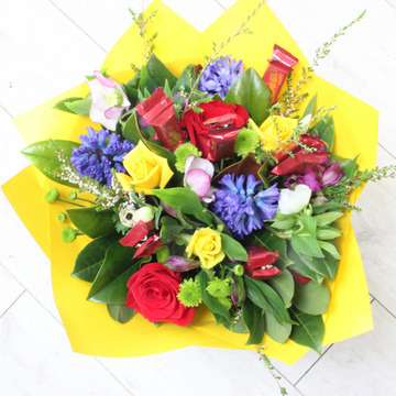 Chocolates-in-a-bouquet