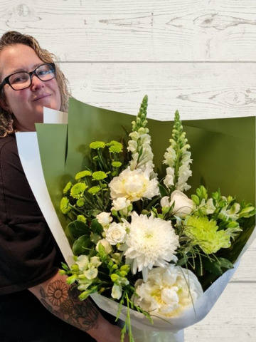 White-green-bouquet