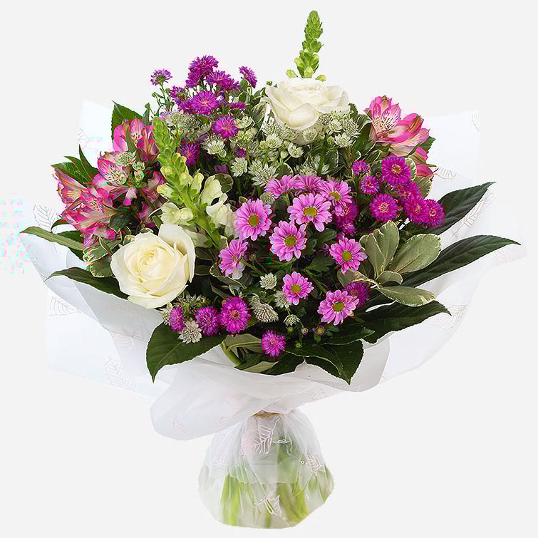 hello-hand-tied-bouquet-with-pink-cerise-and-white-flowers-1