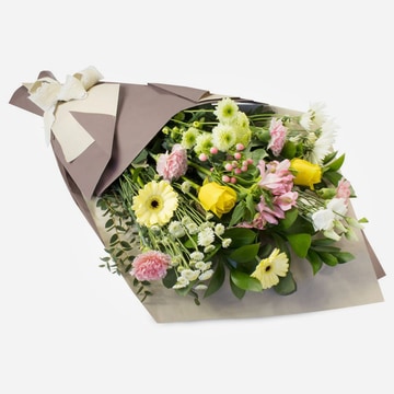 Eden gift wrap of flowers in eco friendly wrapping