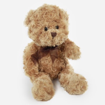 Soft brown teddy bear with stitched details 2