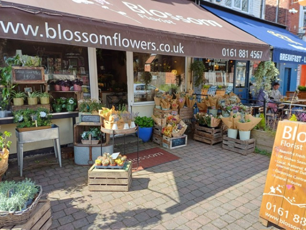 Image of Blossom Flowers Chorlton shop front