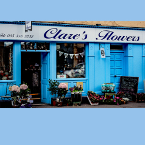 Image of Clares Flowers Ballinasloe shop front