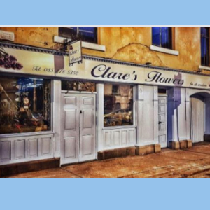 Image of Clares Flowers Banagher shop front