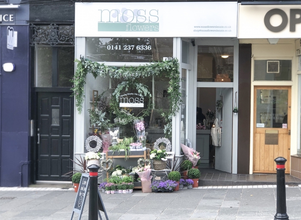 Image of Moss Flowers shop front